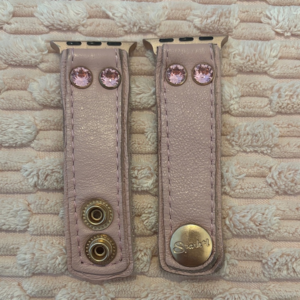 Spark*l Band Pink Leather Skinny Band size XS/S